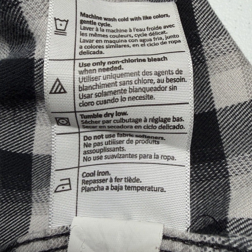 Carhartt Mens Flannel Shirt M Relaxed 103314 Hamilton Plaid Long Sleeve Gray - Picture 10 of 12